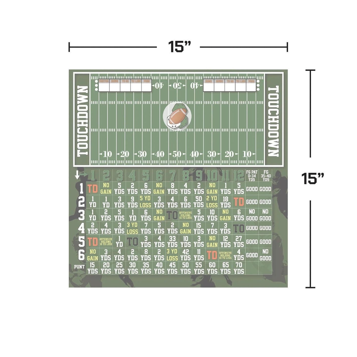 🏈 Football Game Board – Roll, Score & Win! 🎯