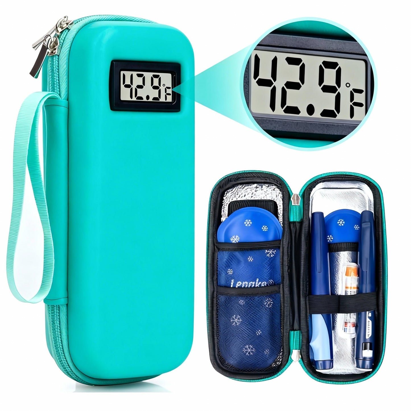 🏆Flash Sale 49% OFF -- ⏰❄️Insulin Cooler Travel Case with Temperature Display