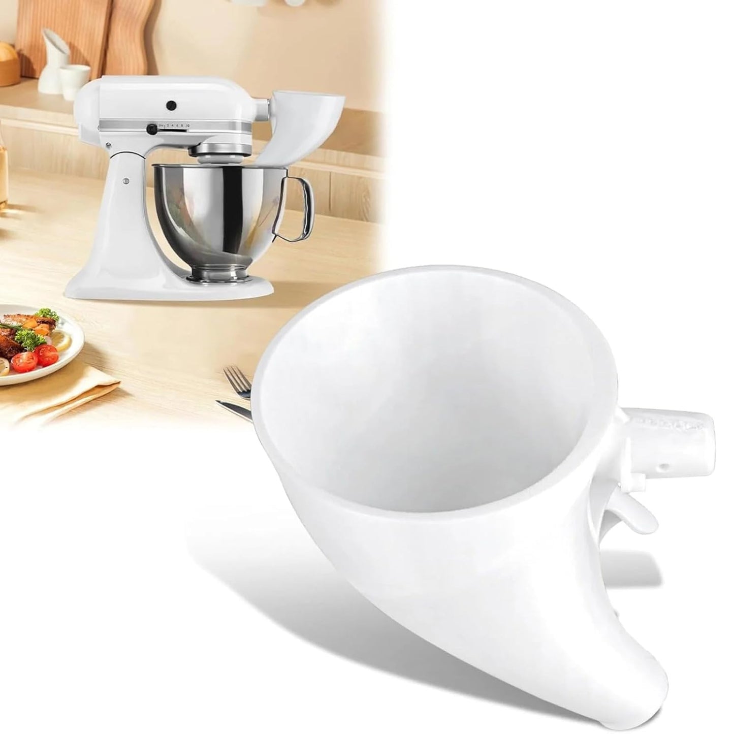 🔥✨Flour Funnel for Kitchen Aid Stand Mixer