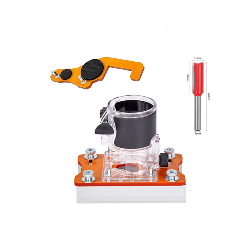 💥2-in-1 Woodworking Trimmer Slotting Auxiliary Positioning Bracket