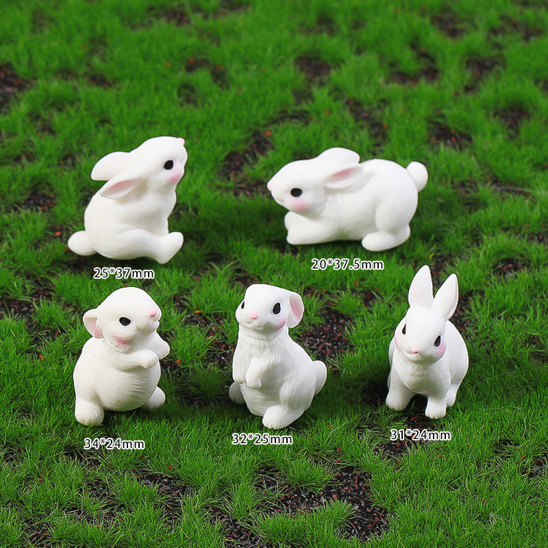 15pcs Mini Rabbit Animal Figures Toy