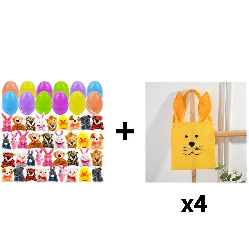 🎁Easter Hot Sale😍Prefilled Easter Eggs, Filled with Plush Animal Toys - Water-Resistant Plastic Shells