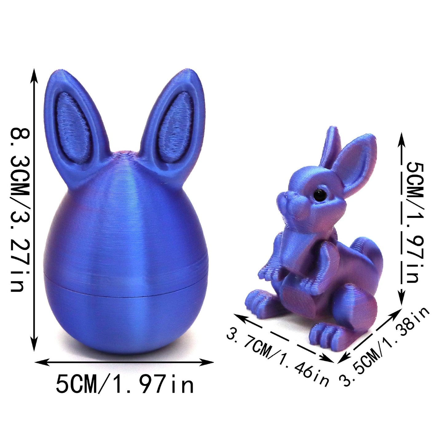 🐇Easter 3D Printing Mystery Rabbit Egg Fidget Toy🥚
