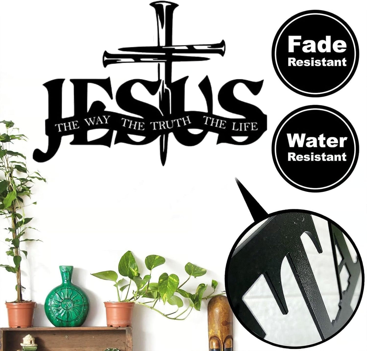 ✝️ Vintage Metal Cross Wall Art 🏡✨ Includes Nails