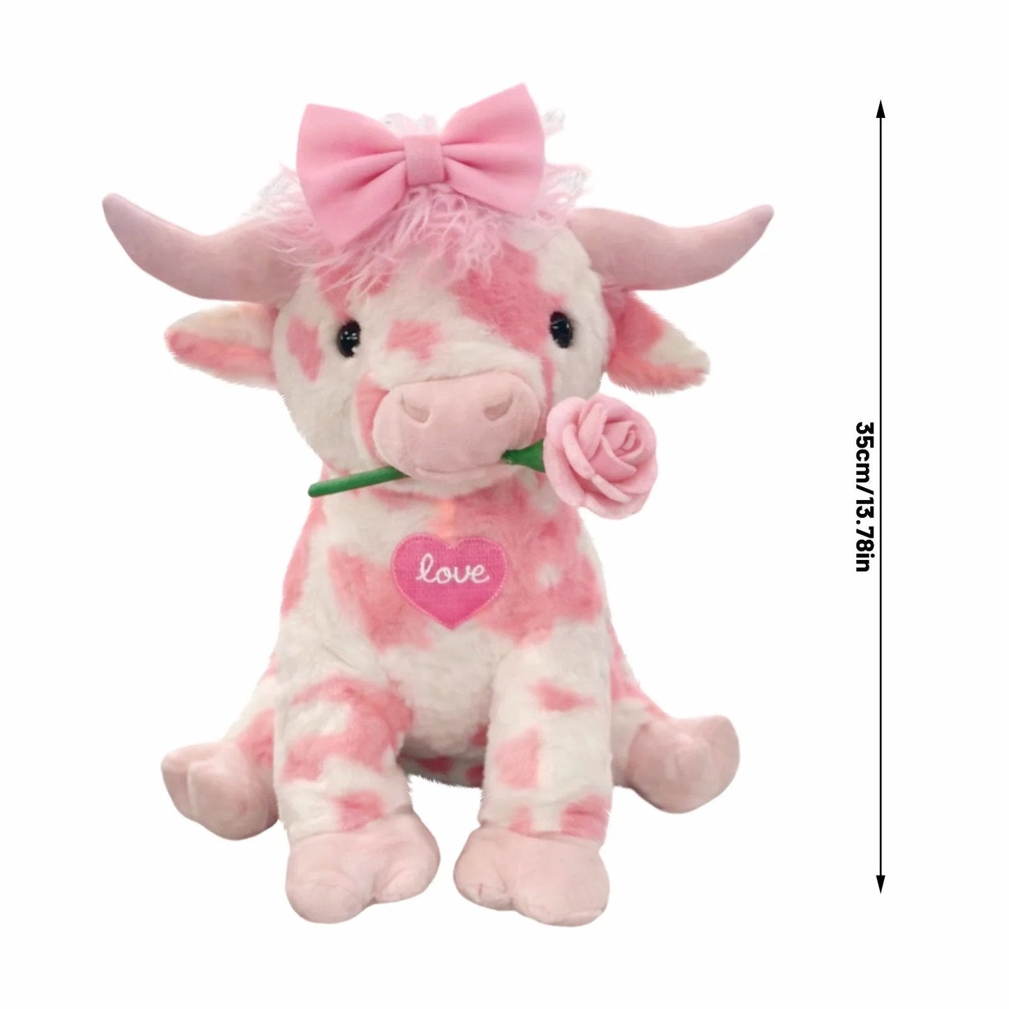 🔥Last Day 49% OFF💘🐮Adorable Pink Highland Cow Plush