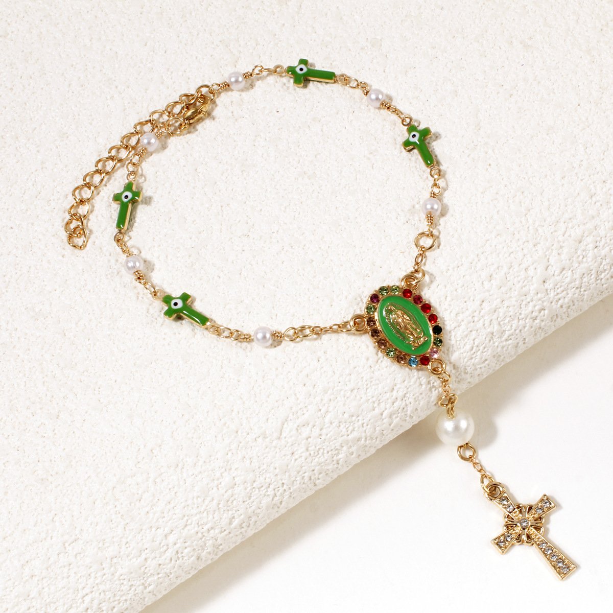 🚗Unique Retro Steering Wheel Rosary Pendant