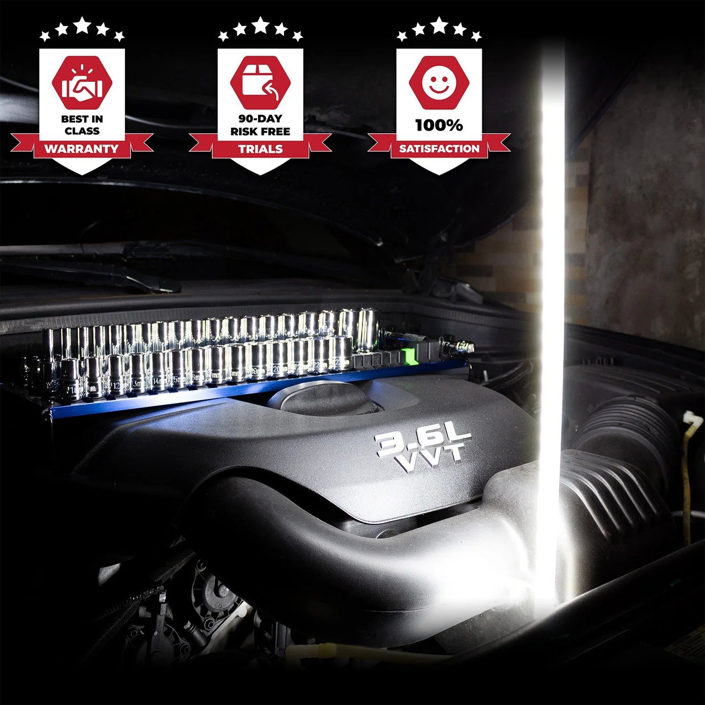 LED Flashlight Stick-đExtra-long battery life-7 hoursâ