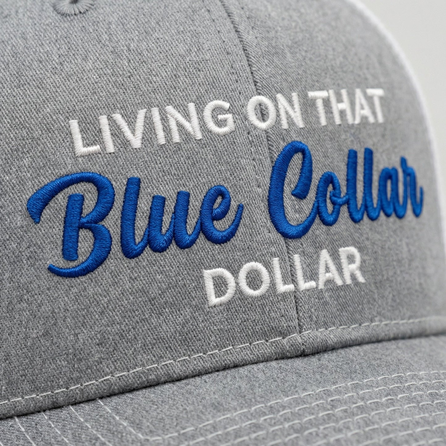 🛠️🧢Blue Collar Dollar Trucker Hat – Proud Workwear Cap