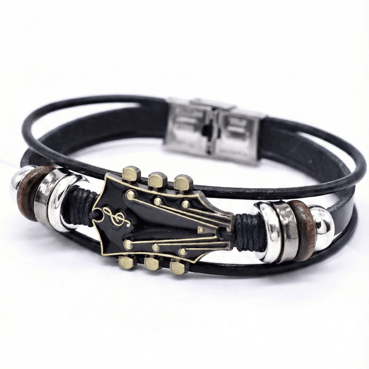 Premium SixStrings Leather Bracelet