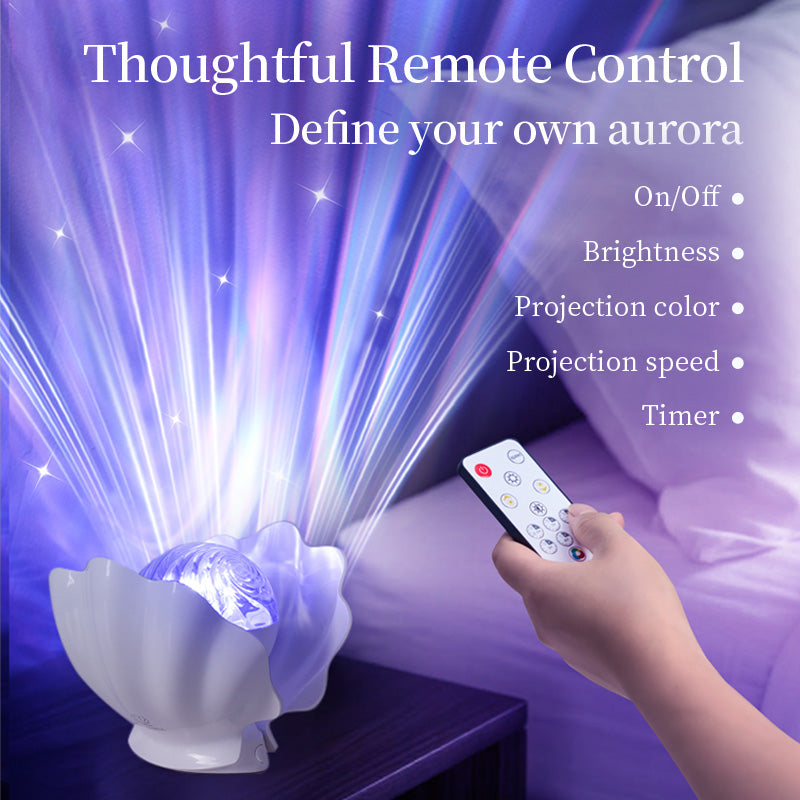 Rainbow Shell Projection Lamp