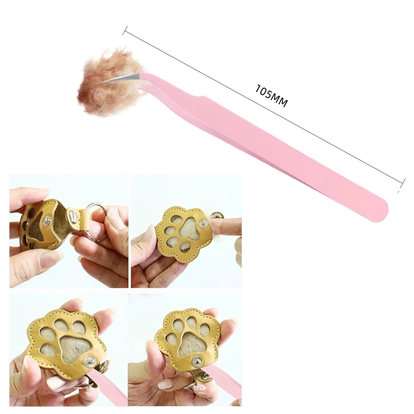 🐾Pet Paw Shaped Leather Keychain - Keep Them By Your Side✨