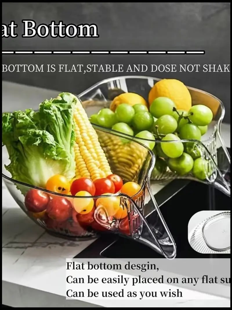 Buy 1 Get 1 Free Fruits and vegetables Drain Basket