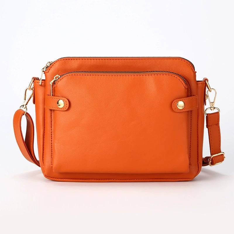 🔥Limited Time 49% Off✨Multifunctional Three-Layer Clutch Vegan Leather Crossbody Bag