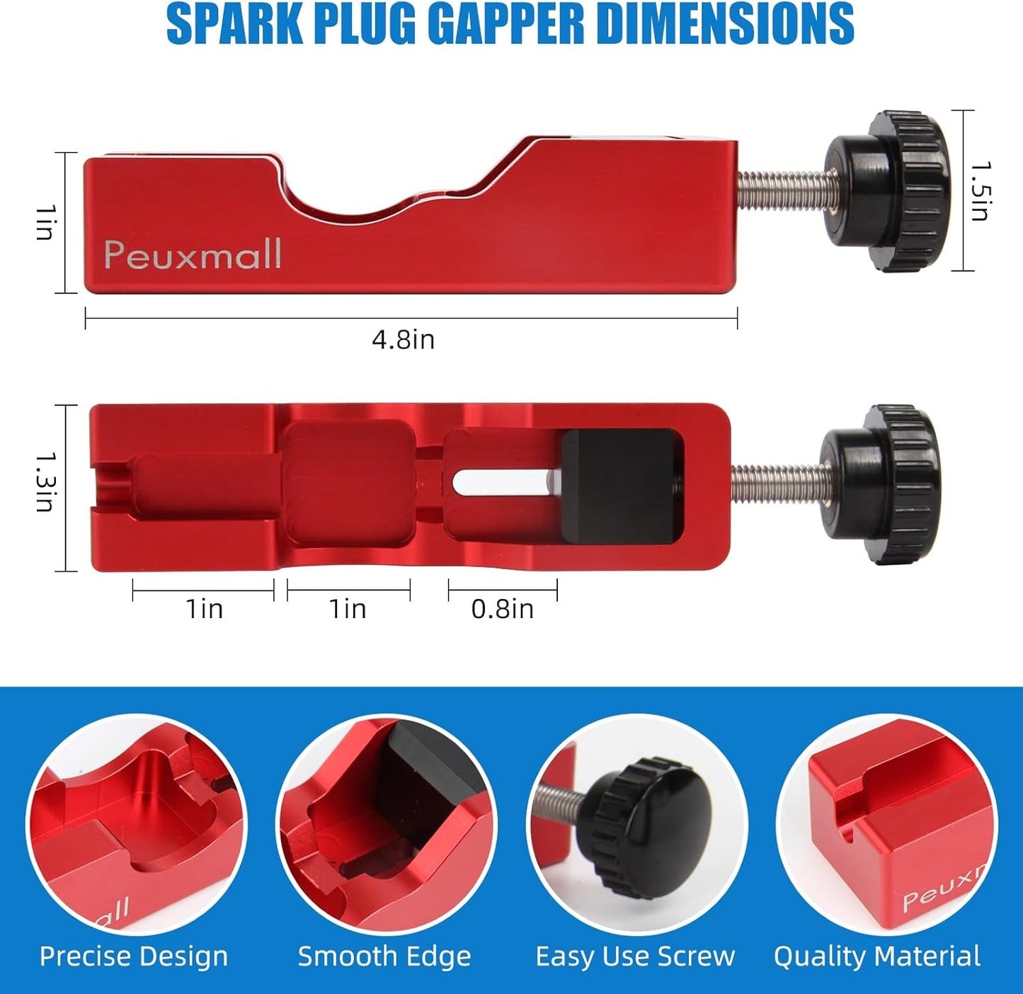 🛠️Spark Plug Gap Tool with Feeler Gauge