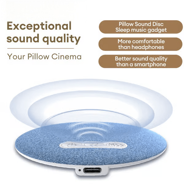 S1 Ultra-Thin Bluetooth Pillow Speaker with Bluetooth 6.0