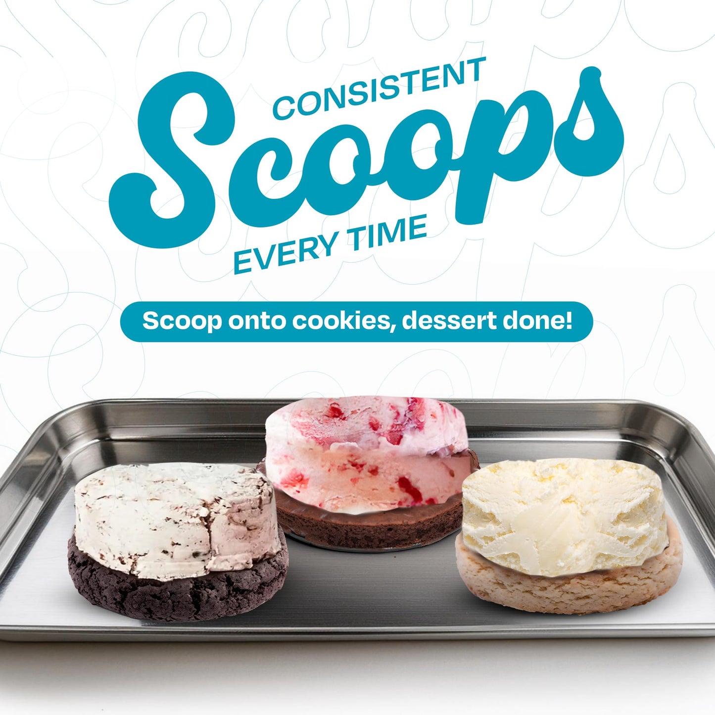Easy Release Sandwich Ice Cream Cookie Scoop