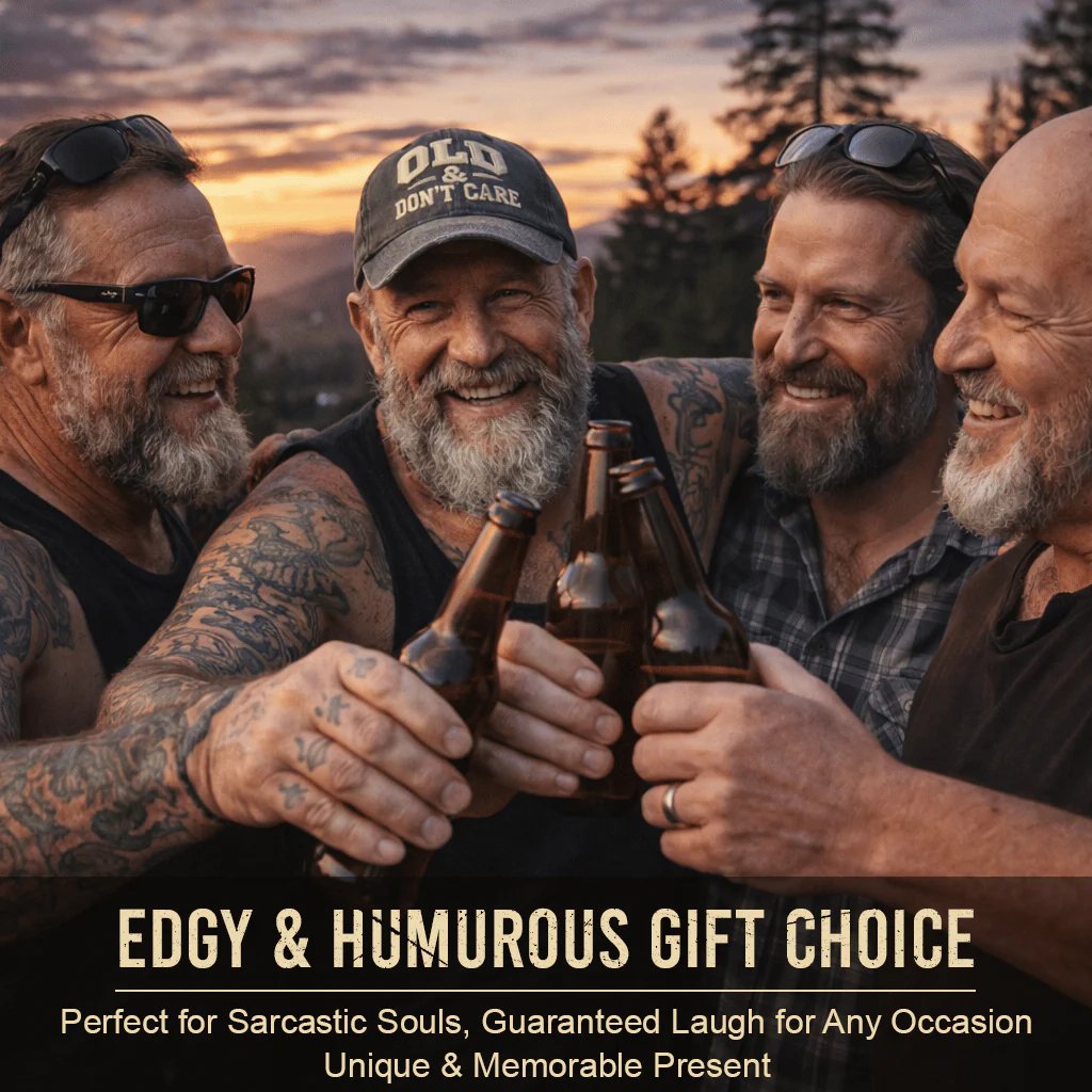 š§¢Vintage Distressed "OLD & DONāT CARE" Cap