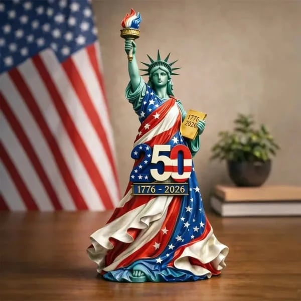 🗽 Handmade USA 250th Anniversary Statue of Liberty Figurine