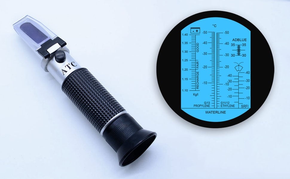 4-in-1 DEF Antifreeze Coolant Refractometer for Automobile Antifreeze System