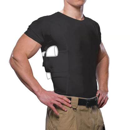 Ghost Tee-Concealed Carry Crew Neck Tee