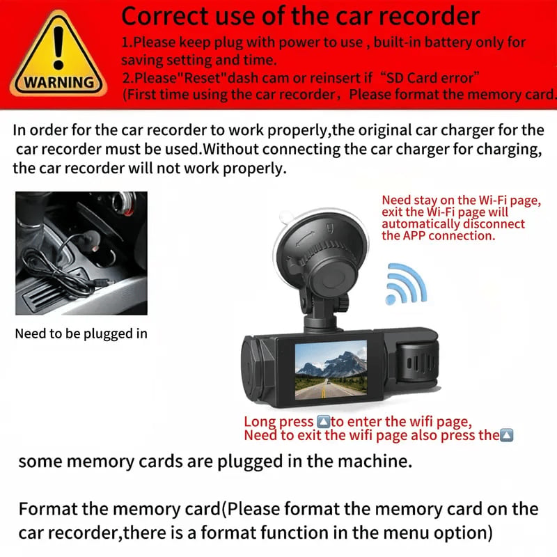 🔥Full View Car Dashcam System(The product does not include a memory card.)