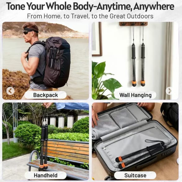 Adjustable Ropeless Battle Ropes Training