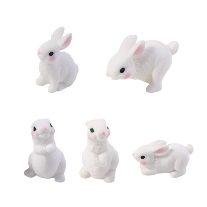 15pcs Mini Rabbit Animal Figures Toy