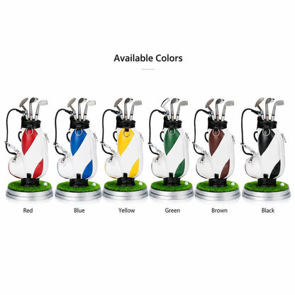 ⛳Golf Pen Holder + 3-Pen Set🏌️‍♂️Elevate Your Office Desk – A Hole-in-One for Style & Function