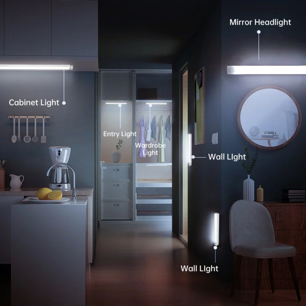 💡Punch-free Smart Sensor Magnetic Rechargeable LED Lights