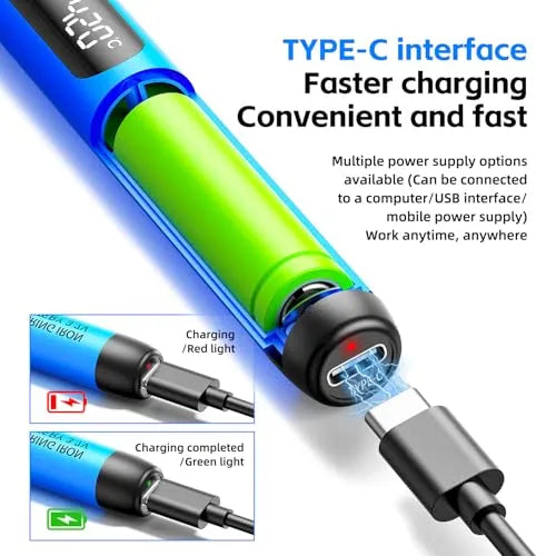 Mroace USB Rechargeable Digital Soldering Iron Kit