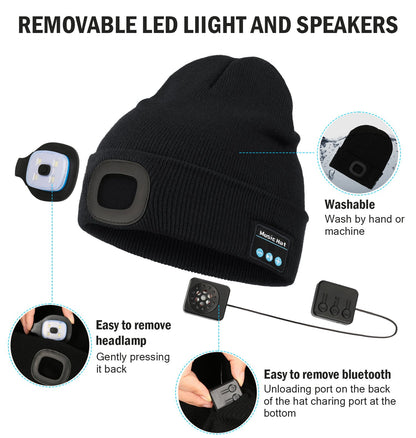 🎄🎅3-in-1 Function Bluetooth Beanie