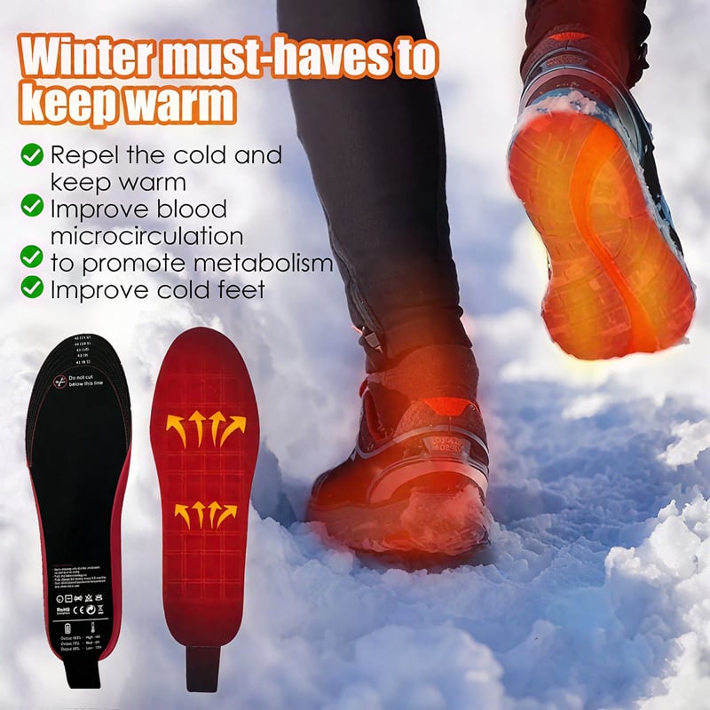 Heated Insoles with Remote Control 3 Heat Settings
