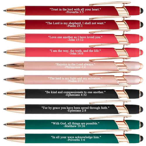 Bible Verse Ballpoint Pen Set (10PCS)