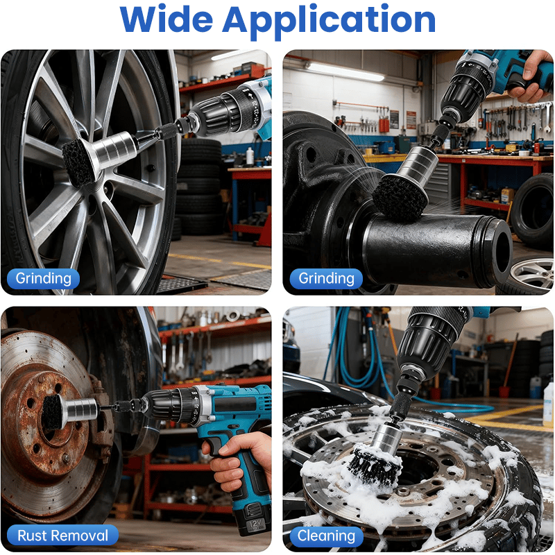 Pro-Grade Wheel Hub & Stud Resurfacing Kit | Rust Removal Attachment