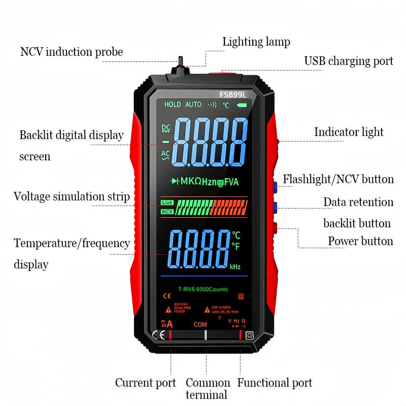 Fully Automatic - 6000 Count Digital Voltmeter
