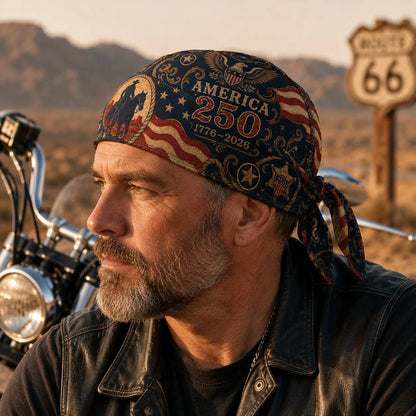 America 250 Cycling Pirate Hat / Biker Headwrap