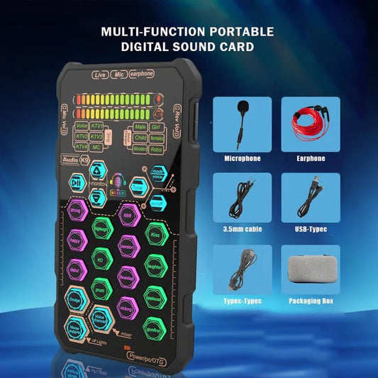 🎤SK9 Small Handheld Sound Card Set