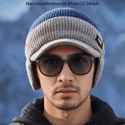 🎁 The Perfect Christmas Gift for Him: Winter Knitted Earflap Hat - Ultimate Cold Protection & Style🧢