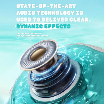 Seashell Bluetooth Speaker 🐚✨ | Beat-Sync Colorful LED Lights