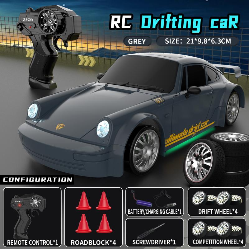 🎄Gifts For Children🎁🏀RC Drift Racing Car 1:20 Scale Model with 2.4GHz Remote 360° Spins & LED Lights