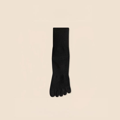 Five‐Toe Cotton Socks — Odor‐Control & Breathable