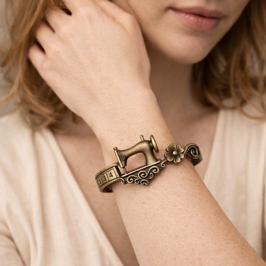 💖🎁2026 Mother's Day Gifts--Sewing Machine Bracelet & Ring Set🧵