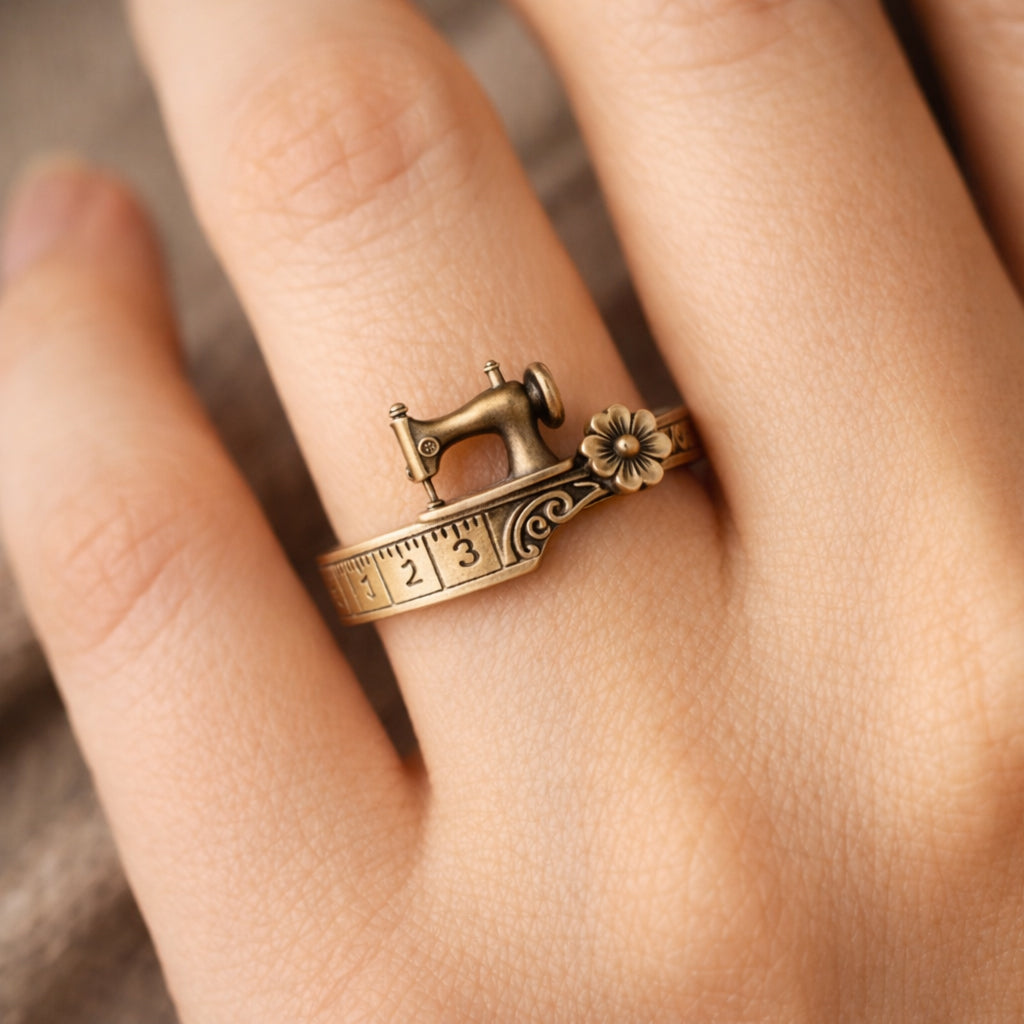 💖🎁2026 Mother's Day Gifts--Sewing Machine Bracelet & Ring Set🧵
