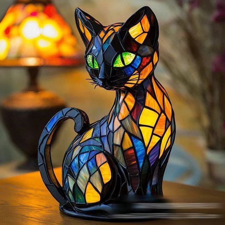 Luminous Cat Artist Crafted Light with Honest Warmth