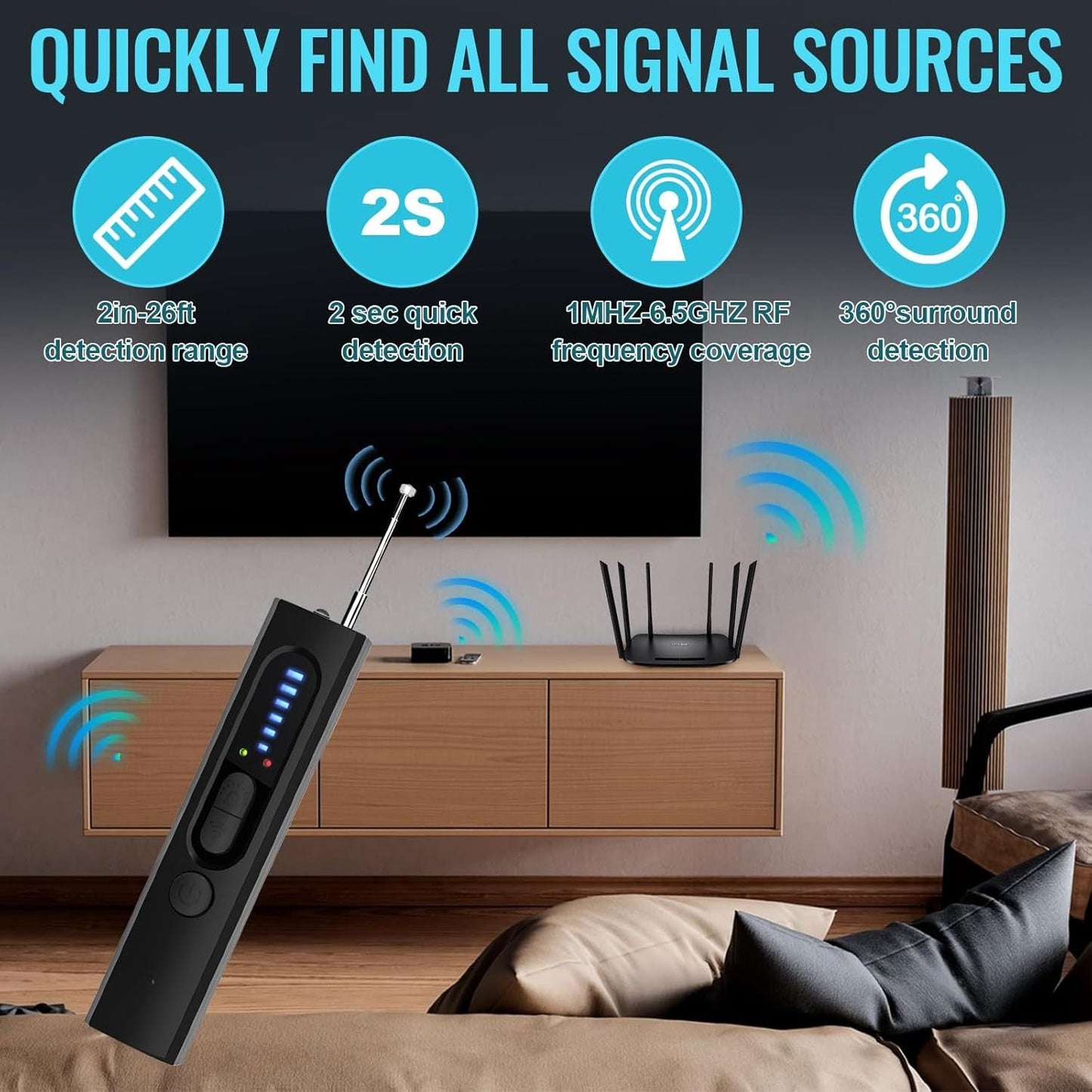 [Protecting your privacy] Hidden Camera Detectors, GPS Tracker Detector and RF Signal Scanner,  Find Out Hidden GPS Trackers