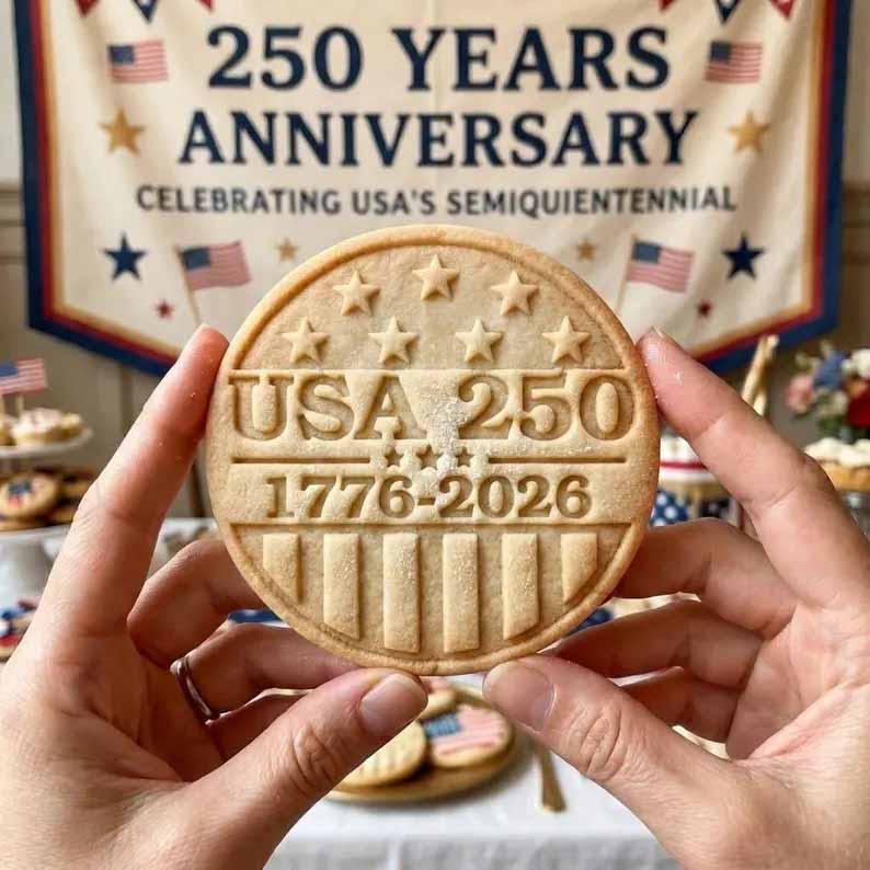 🎁Last Day 48% OFF - 1776–2026 USA 250th Anniversary Cookie Stamp