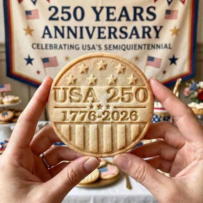 🎁Last Day 48% OFF - 1776–2026 USA 250th Anniversary Cookie Stamp