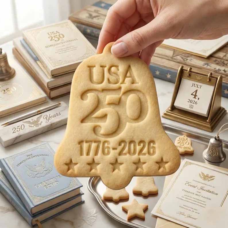 🎁Last Day 49% OFF - 1776–2026 USA 250th Anniversary Cookie Stamp