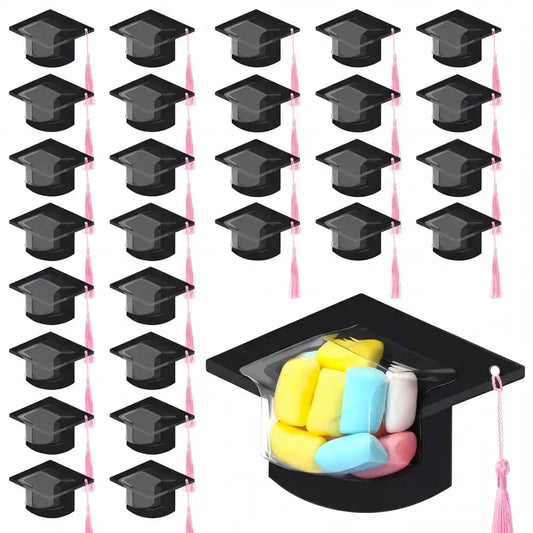 30-pack graduation cap candy cards, 2026 graduation candy dome greeting card gift with tassel chocolate box