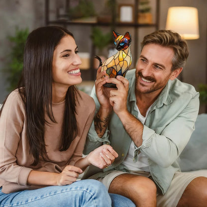 Luminous Cat Artist Crafted Light with Honest Warmth